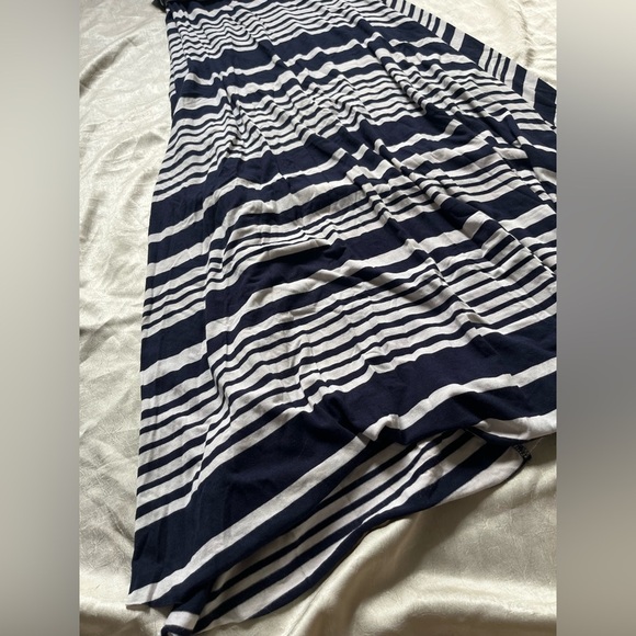 Renee C - Striped Navy and White Maxi Skirt - Picture 3 of 5